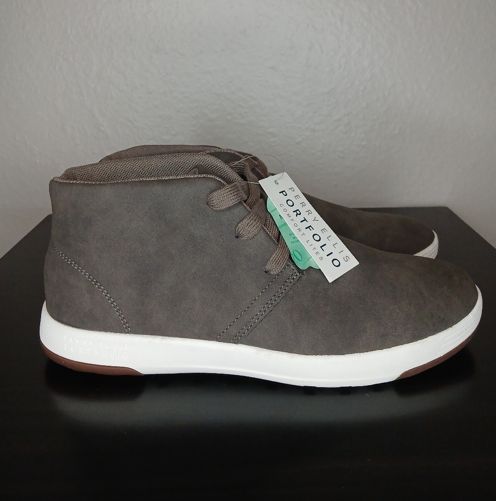 Perry Ellis Portfolio Chukka Steph Ankle Boots For Men Size 8 New With Tags